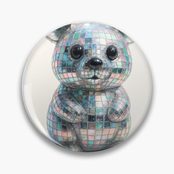 Artikelvorschau, Discobär - Glänzender Spiegelkugel-Teddy entworfen und verkauft von 32BlackRoses.
