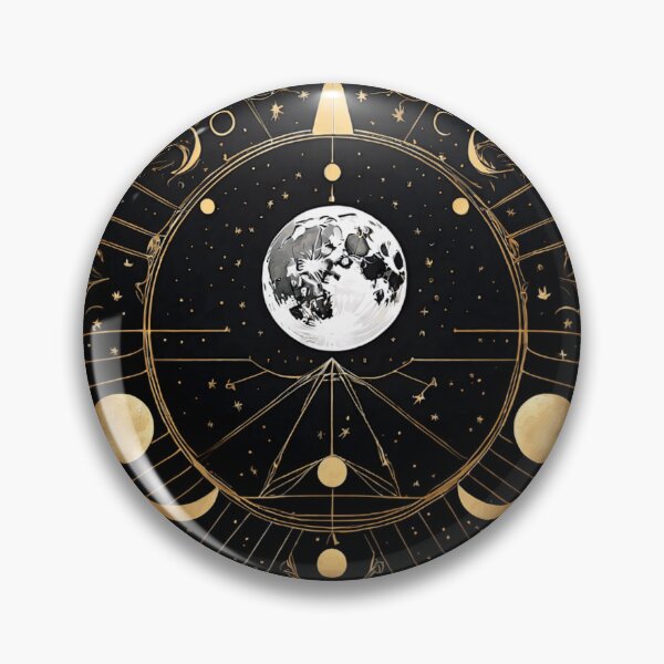 Item preview, Celestial Symbols and Moon Phase Art designed and sold by SketchNStyle.