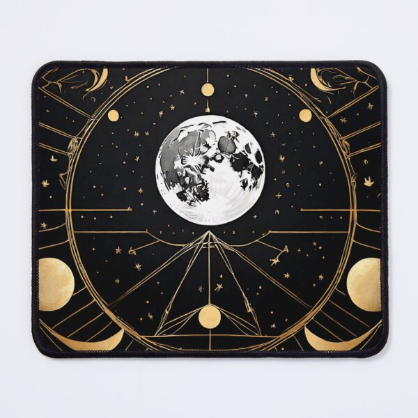 Item preview, Celestial Symbols and Moon Phase Art designed and sold by SketchNStyle.