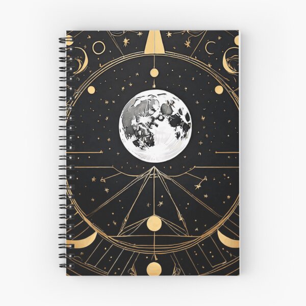 Item preview, Celestial Symbols and Moon Phase Art designed and sold by SketchNStyle.