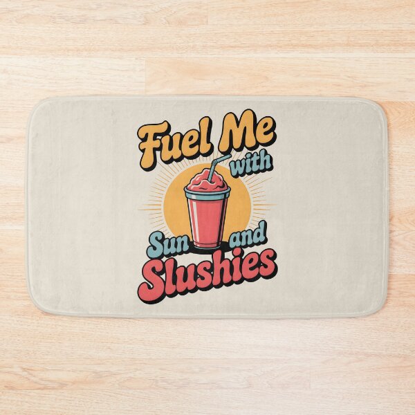 Item preview, Fuel Me with Sun and Slushies Fun Summer Quote designed and sold by Jollys-ArtShop.