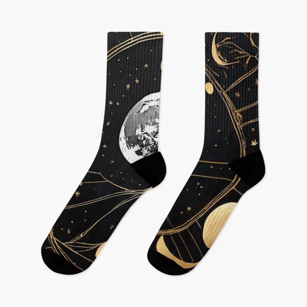 Item preview, Celestial Symbols and Moon Phase Art designed and sold by SketchNStyle.