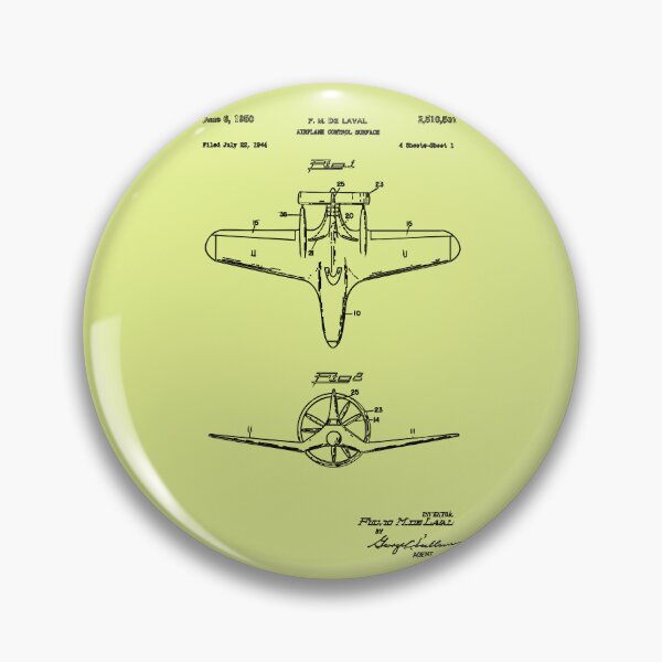 Item preview, 1950 Airplane Tail Ring Patent Drawing – Fulvio de Laval / Lockheed designed and sold by PatentCulture.