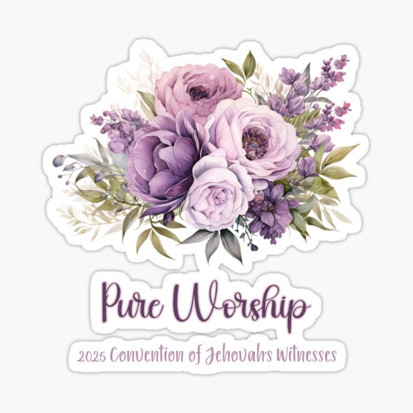 Vista previa del artículo con la obra «Adoración Pura - Convención JW 2025 de los Testigos de Jehová», diseñado y vendido por Kishaprints.