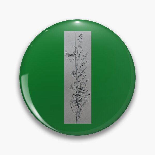 Item preview, Art by Mike Linocut dragonfly on flowers nature depiction flora fauna designed and sold by allartbymike.