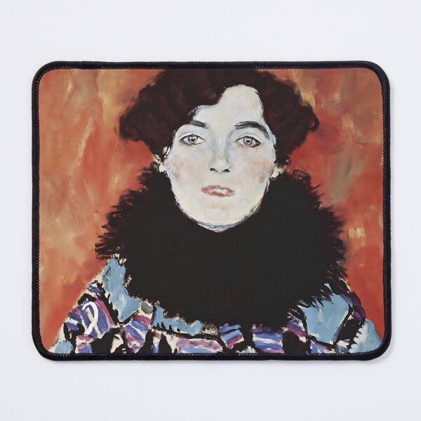 Item preview, Gustav Klimt’s unfinished 1917 oil painting Portrait of Johanna Staude designed and sold by EmeraldeaArt.