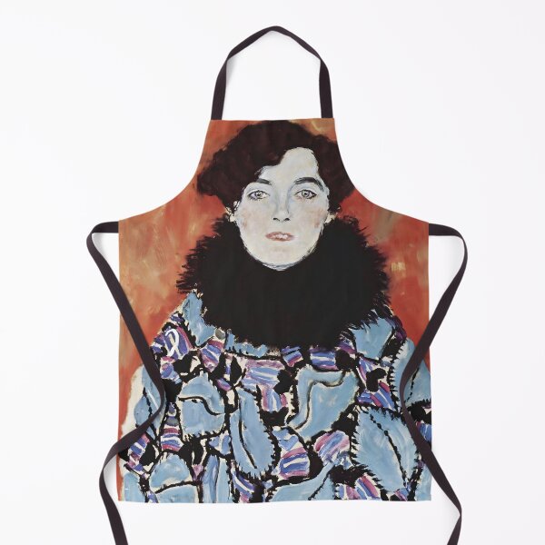Item preview, Gustav Klimt’s unfinished 1917 oil painting Portrait of Johanna Staude designed and sold by EmeraldeaArt.