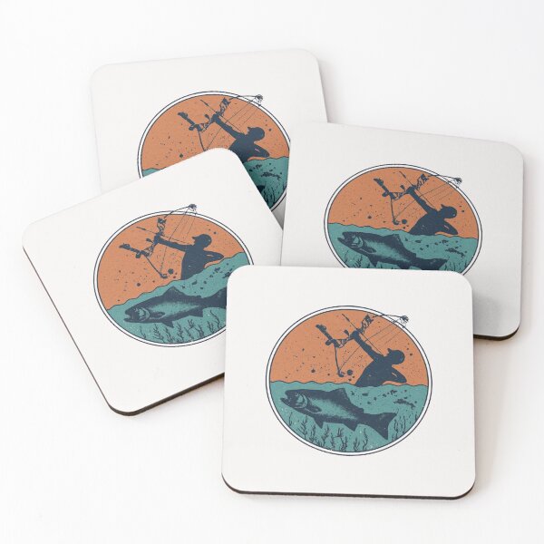 Item preview, Bowfishing T-Shirt Designs | Unique Bow Fishing Gifts Sticker designed and sold by RANDOMNESS.