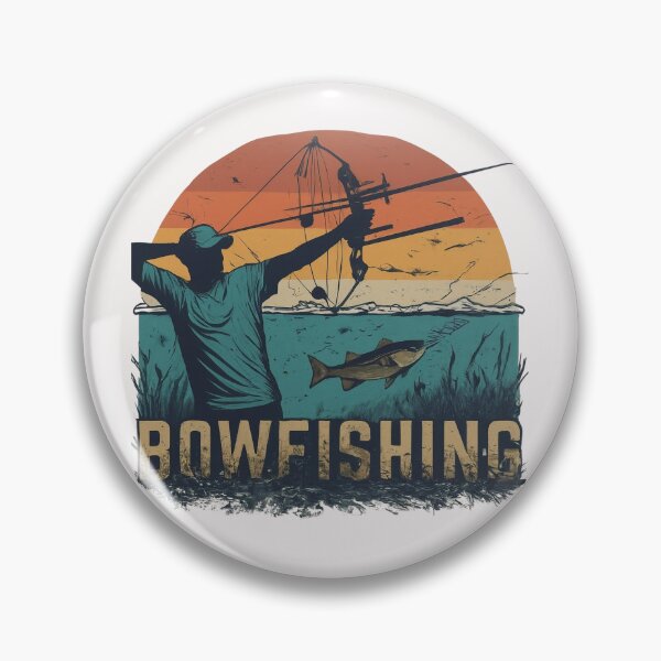 Item preview, Bowfishing T-Shirt Designs | Unique Bow Fishing Gifts Sticker designed and sold by RANDOMNESS.