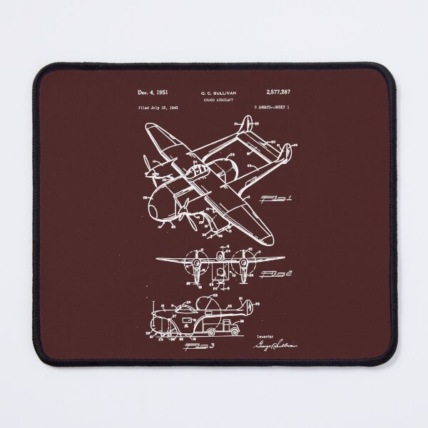 Item preview, White 1951 Cargo Aircraft Patent – George C. Sullivan / Lockheed Modular Plane designed and sold by PatentCulture.