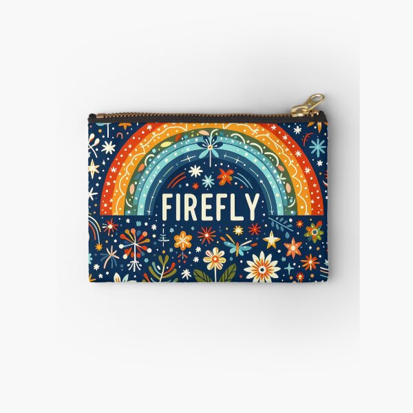 Item preview,  Scandinavian Folk Art Cute Glowing Fireflies and Rainbow by heidiannemorris © designed and sold by FOLK ART FUSION by heidiannemorris.