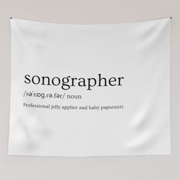 Item preview, Sonographer Definition Design – “Professional Jelly Applier and Baby Paparazzi” designed and sold by Straight-Up Snark.