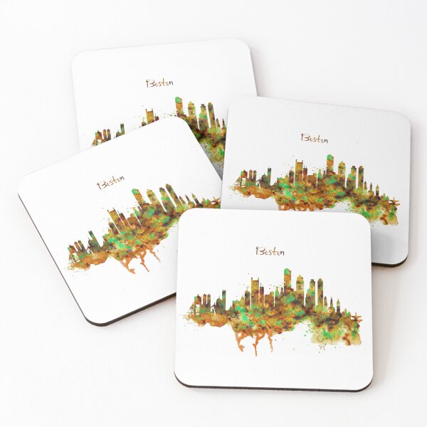 Item preview, Boston Skyline Watercolor designed and sold by caracatita75.