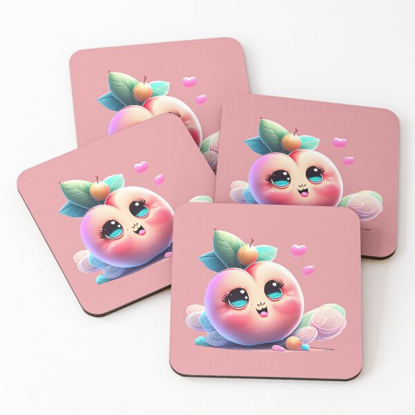 Item preview, Cute Fruit - Peach Love designed and sold by UmamiDesigns.