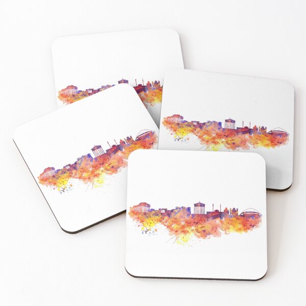 Item preview, Athens Skyline Watercolor designed and sold by caracatita75.