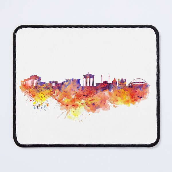 Item preview, Athens Skyline Watercolor designed and sold by caracatita75.
