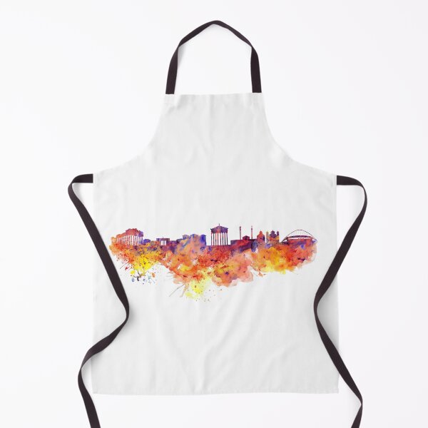 Item preview, Athens Skyline Watercolor designed and sold by caracatita75.