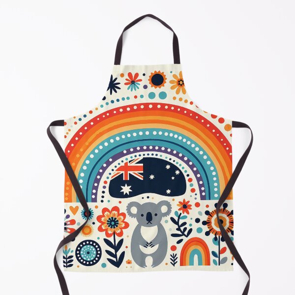 Item preview, Scandinavian Folk Art Cute Koala and Rainbow by heidiannemorris © designed and sold by FOLK ART FUSION by heidiannemorris.