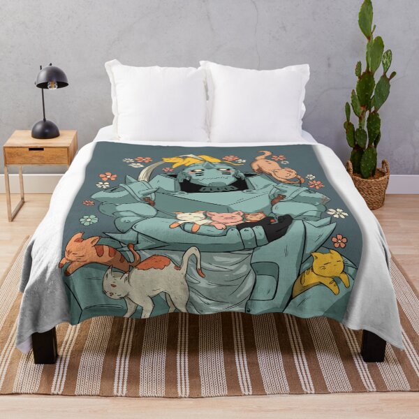 Item preview, Alphonse Elric with Cute Cats – Fullmetal Alchemist Fan Art designed and sold by 32BlackRoses.