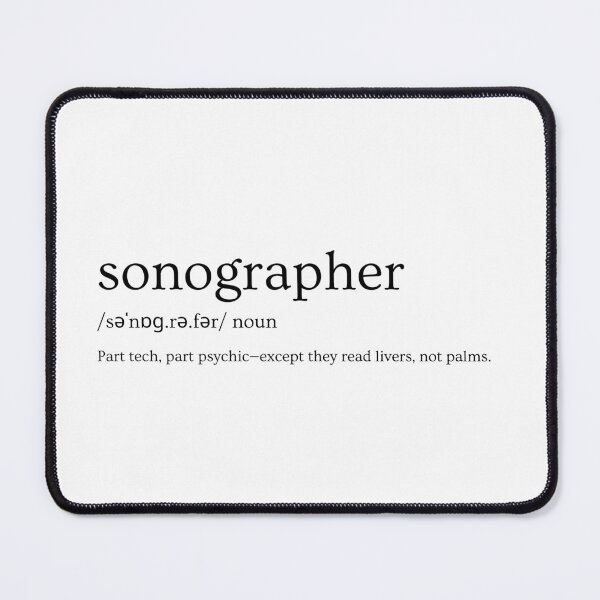 Item preview, Sonographer Definition Design – “Part Tech, Part Psychic” Slogan designed and sold by Straight-Up Snark.