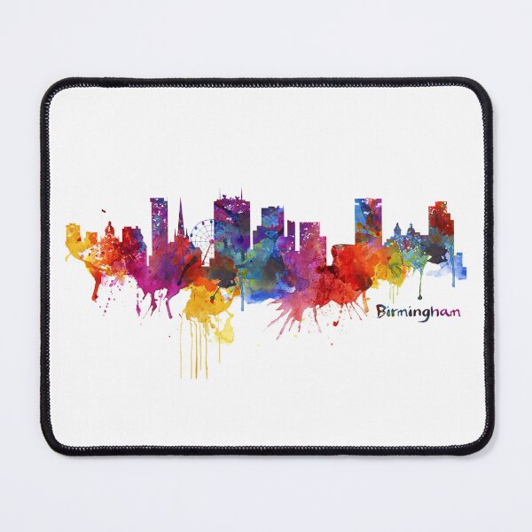 Item preview, Birmingham Skyline Watercolor designed and sold by caracatita75.