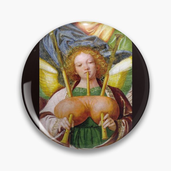 Item preview, Angel Playing Bagpipes – Medieval Art designed and sold by VintageManiac.