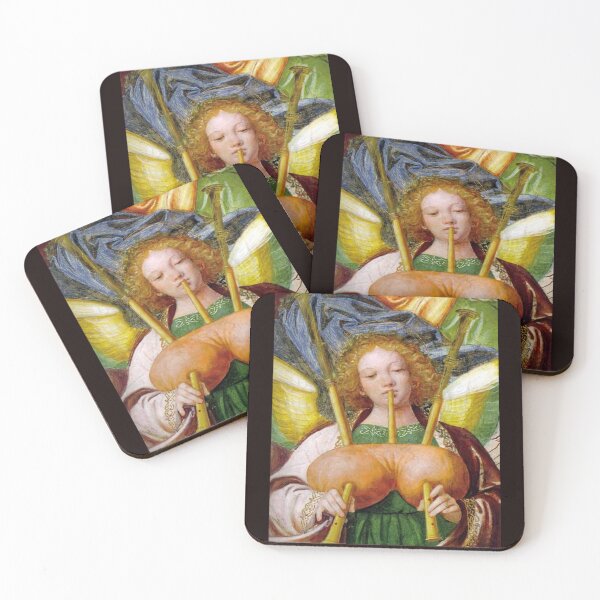 Item preview, Angel Playing Bagpipes – Medieval Art designed and sold by VintageManiac.