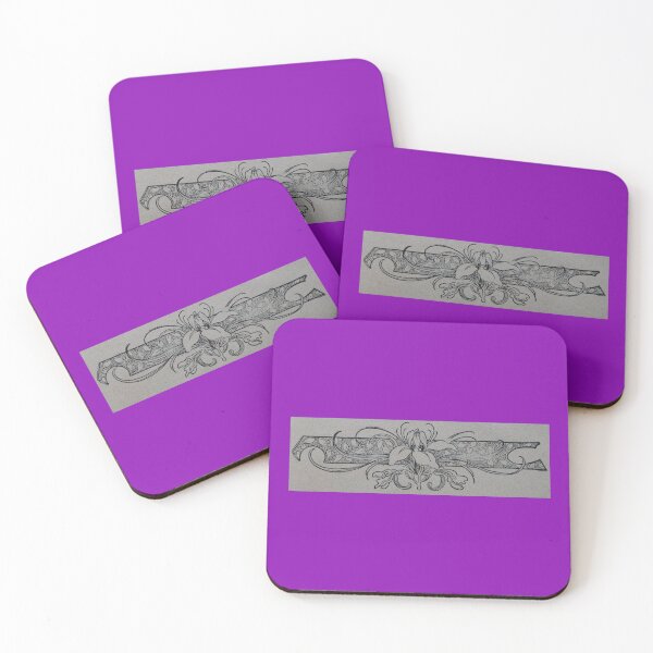 Item preview, Art by Mike Linocut Iris Lily Orchid Nature Flora Fauna Gardener designed and sold by allartbymike.