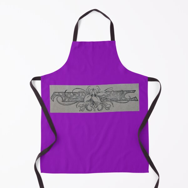 Item preview, Art by Mike Linocut Iris Lily Orchid Nature Flora Fauna Gardener designed and sold by allartbymike.