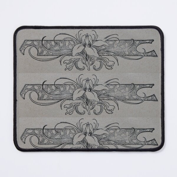 Item preview, Art by Mike Linocut Iris Lily Orchid Nature Flora Fauna Gardener designed and sold by allartbymike.