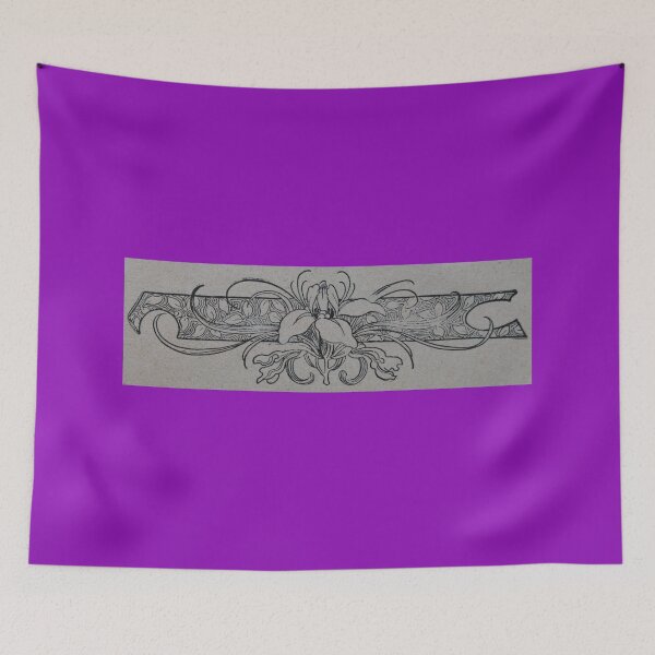 Item preview, Art by Mike Linocut Iris Lily Orchid Nature Flora Fauna Gardener designed and sold by allartbymike.