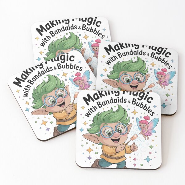Item preview, Magical Pediatric Nurse Design – Bandaids, Bubbles and Fairy Friends designed and sold by Giuggimade.
