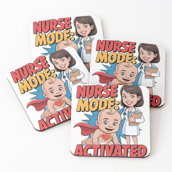 Item preview, Nurse Mode Activated – Funny Pediatric Nurse and Super Baby Design designed and sold by Giuggimade.