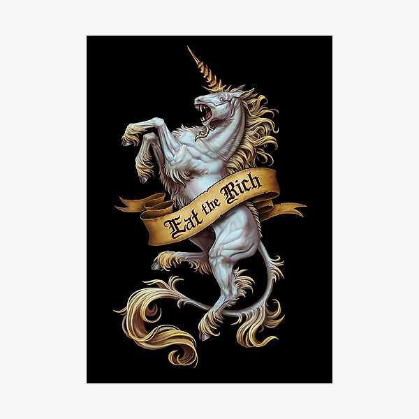 Item preview, The Unicorn - Eat the Rich designed and sold by Projectsilver.
