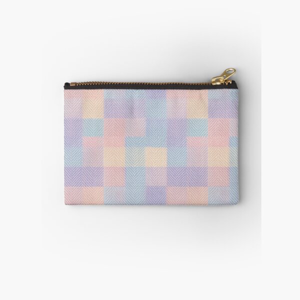 Item preview, Pastel checkered textile pattern with chevron texture designed and sold by juthamas8426.