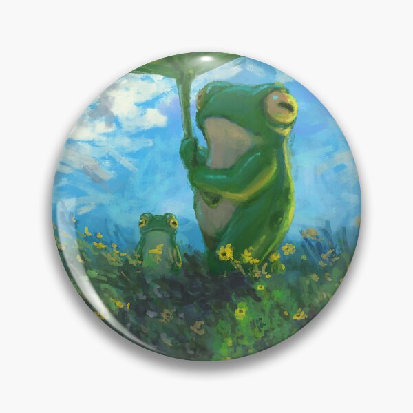 Item preview, Frog Parody of Monet’s Woman with a Parasol – Whimsical Impressionist Frog Art designed and sold by DingHuArt.