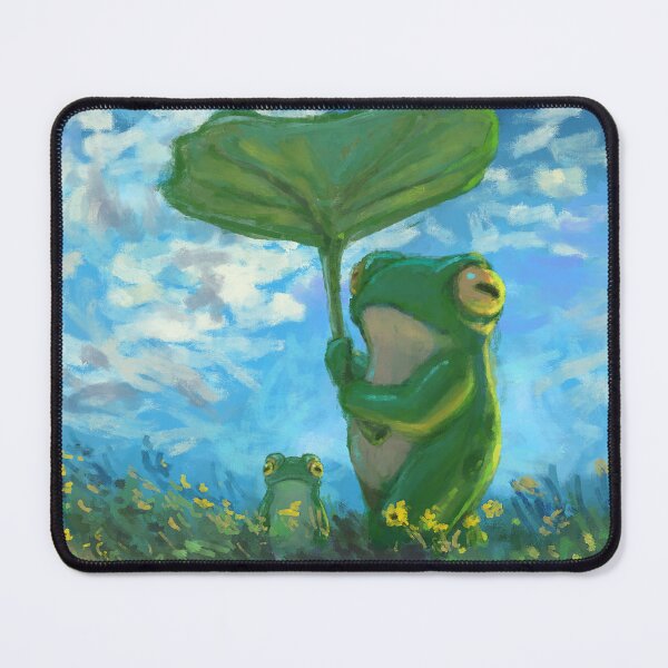 Item preview, Frog Parody of Monet’s Woman with a Parasol – Whimsical Impressionist Frog Art designed and sold by DingHuArt.