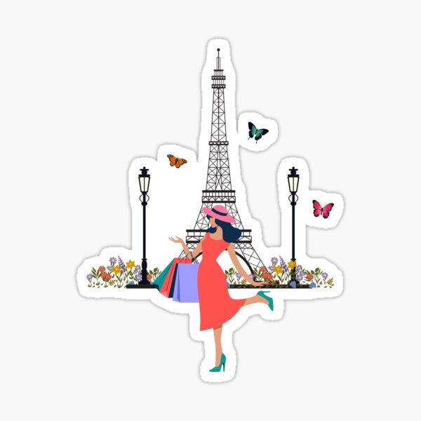 Item preview, Shopping in Paris designed and sold by ToteandThread.