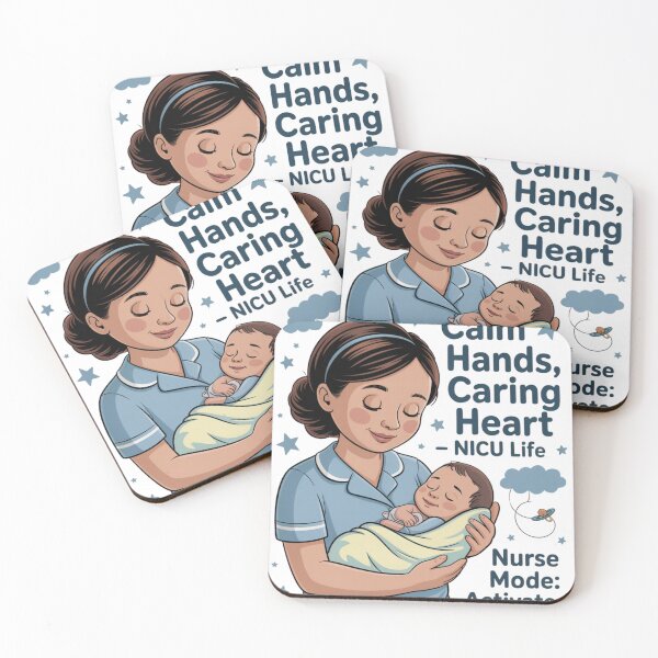 Item preview, NICU Nurse Life – Calm Hands, Caring Heart Design for Neonatal Heroes designed and sold by Giuggimade.