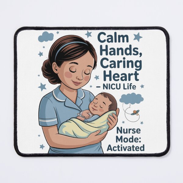 Item preview, NICU Nurse Life – Calm Hands, Caring Heart Design for Neonatal Heroes designed and sold by Giuggimade.