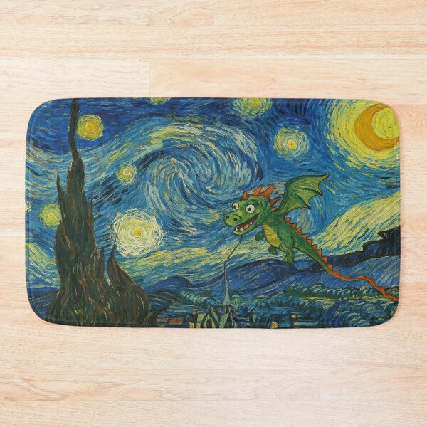 Item preview, Vincent van Gogh, Starry Night with Dragons designed and sold by Mauswohn.