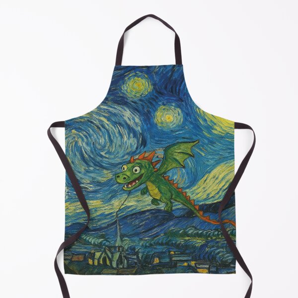 Item preview, Vincent van Gogh, Starry Night with Dragons designed and sold by Mauswohn.