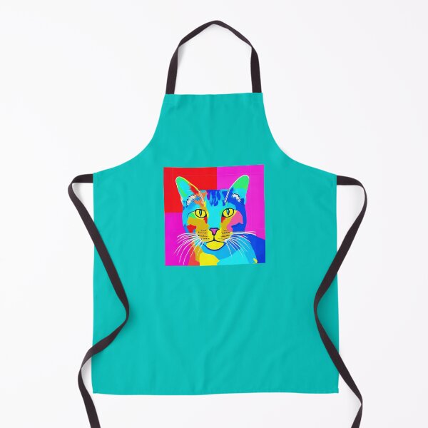 Item preview, Multi Colored Pop Art Cat Portrait designed and sold by Marymarice.