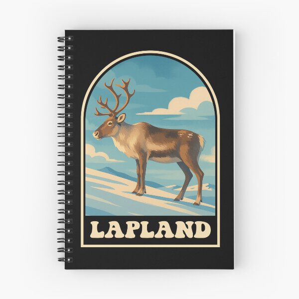 Item preview, Lapland Reindeer Arctic Vintage Travel Art designed and sold by JackCurtis1991.