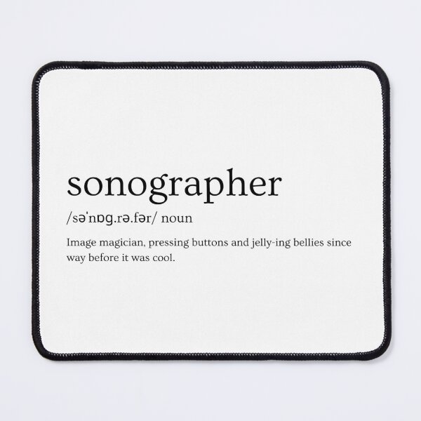 Item preview, Sonographer Slogan Design – “Image Magician, Pressing Buttons and Jelly-ing Bellies Since Way Before It Was Cool” designed and sold by Straight-Up Snark.