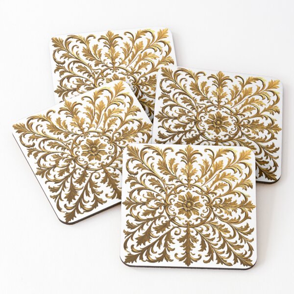 Item preview, Ornate Gold Leaf Flourish - Elegant Decorative Design for Luxurious Decor designed and sold by gallofoto.