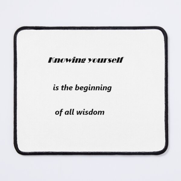 Item preview, Knowing yourself is the beginning of all wisdom designed and sold by Moatasem Abo alrob.