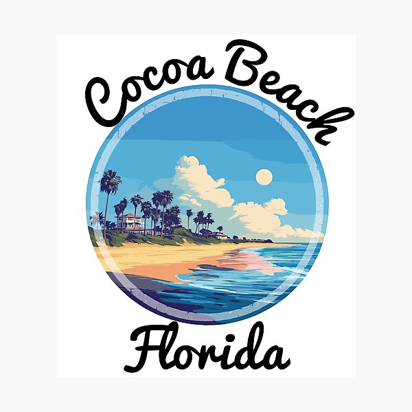 Item preview, Cocoa Beach - Florida (with Black Lettering) designed and sold by VelvetRoom.