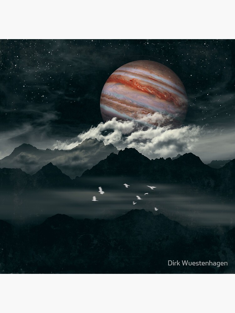 Jupiter Above Mountains by DyrkWyst