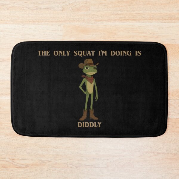 Item preview, The Only Squat I'm Doing Is Diddly Squat Frog Meme designed and sold by minstore.